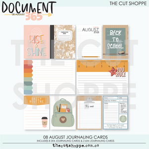 08 August Document 365 Digital Kit Journaling Cards