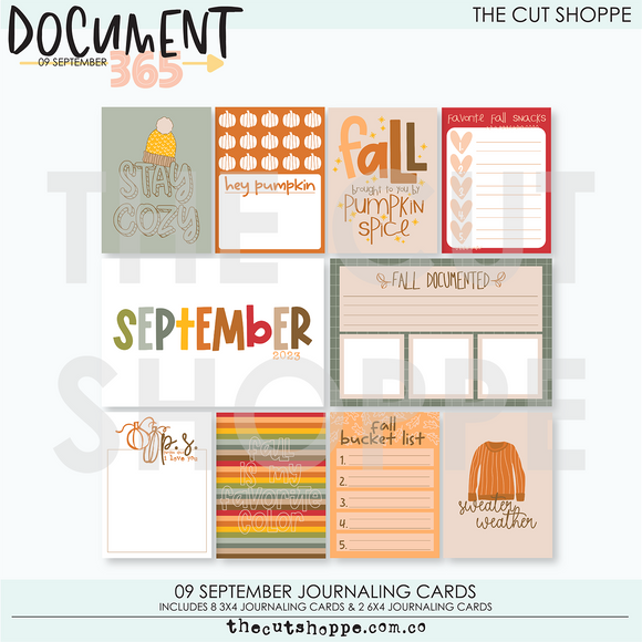 09 September Document 365 Digital Kit Journaling Cards