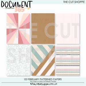 Document 365 Digital Kit 02 February Patterned Papers