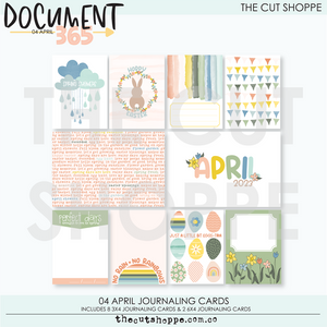 04 April Document 365 Digital Kit Journaling Cards