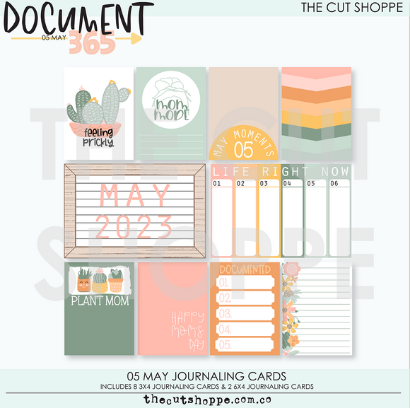 05 May Document 365 Digital Kit Journaling Cards