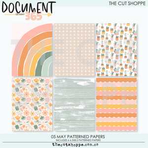 05 May Document 365 Digital Kit Patterned Papers