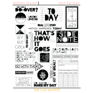 Day to Day Digital Stamp