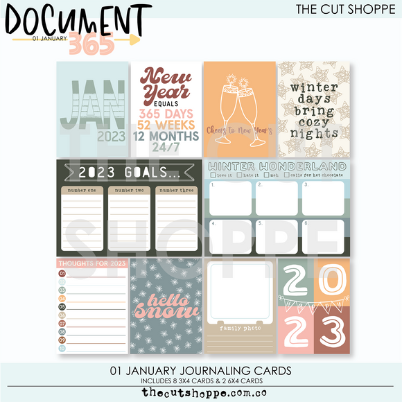 Document 365 Digital Kit 01 January Journaling Cards