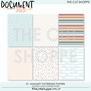Document 365 Digital Kit 01 January Patterned Papers
