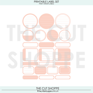 Pinky Swear Printable Labels